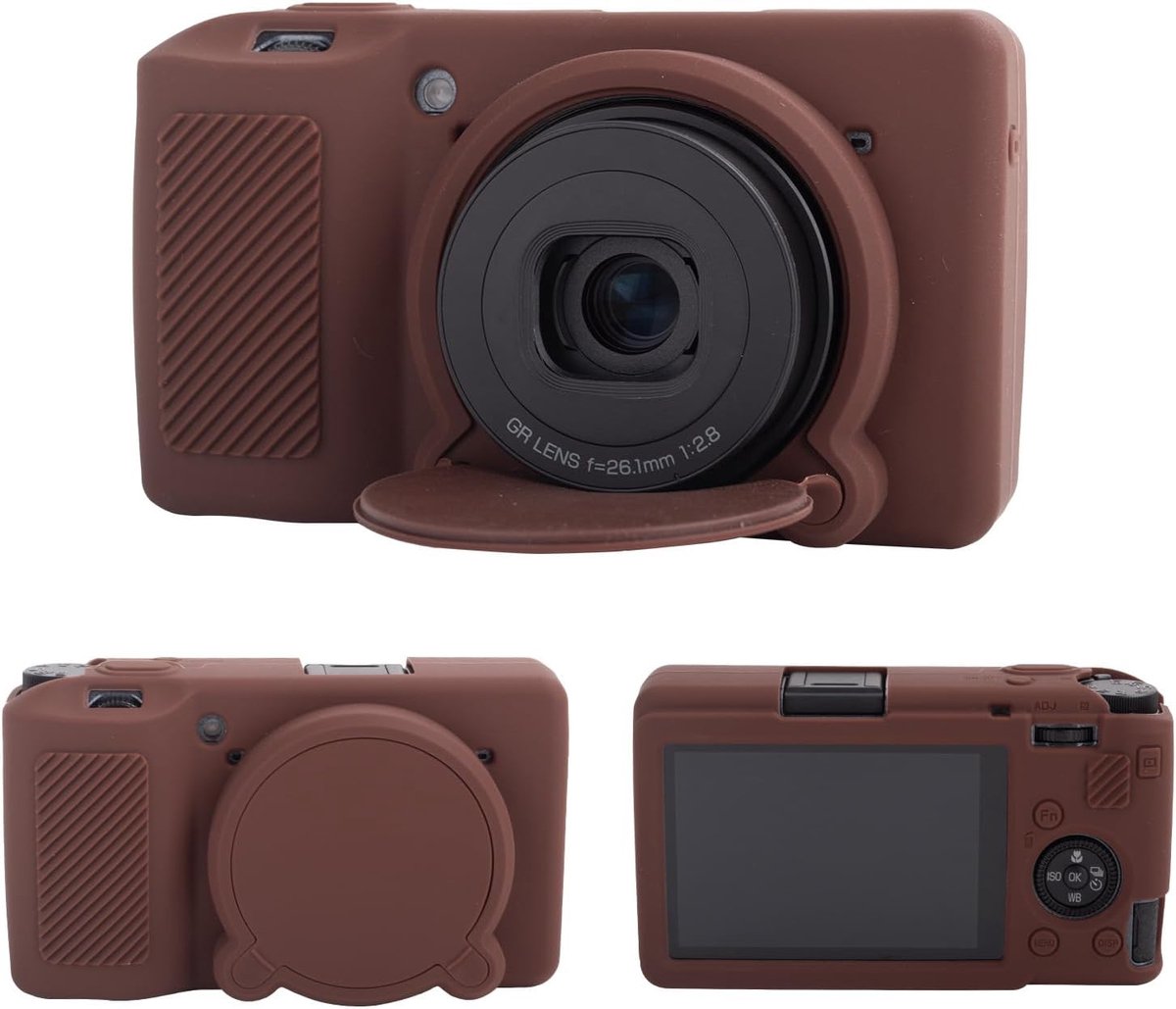 Rubberen Camera Beschermhoes met Lensdop voor Compact Systeemcamera