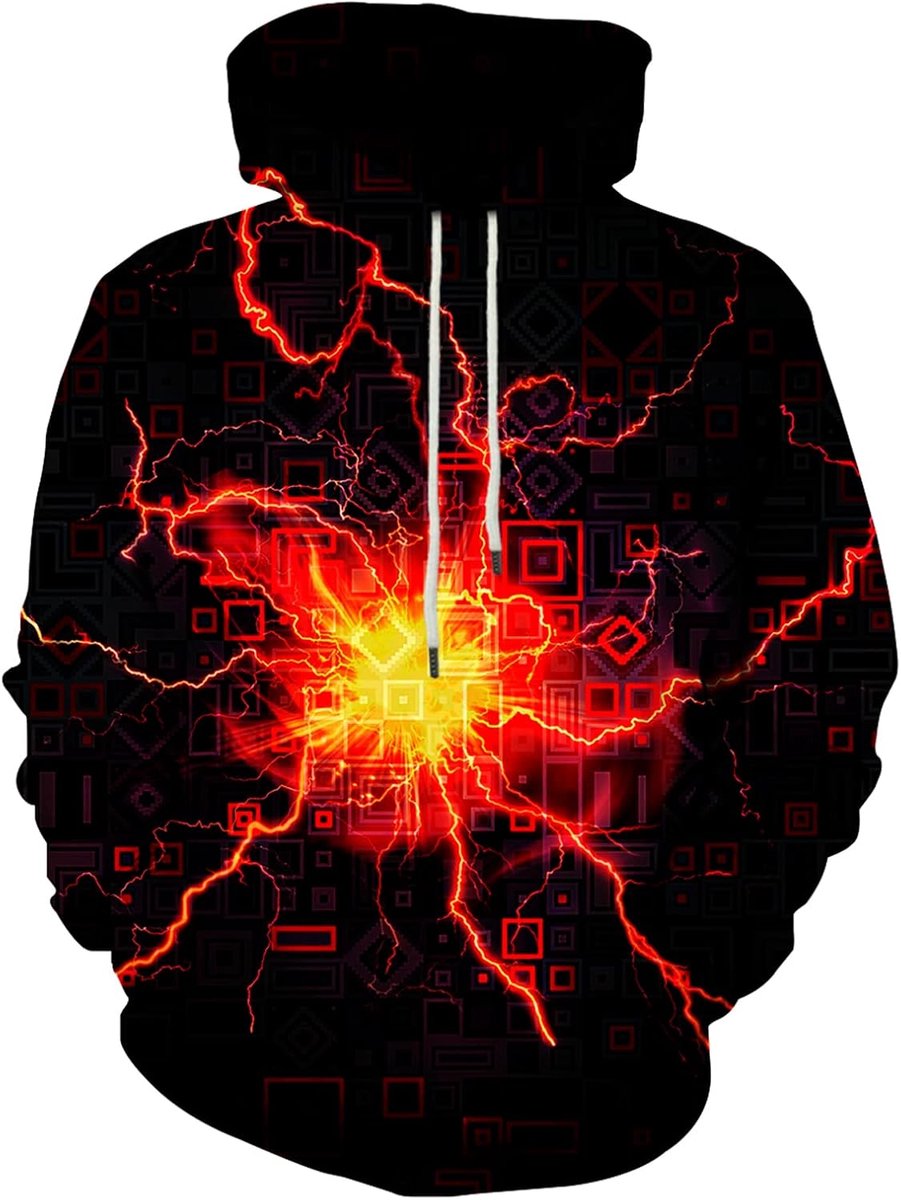 Unisex 3D Bedrukte Hoodie met Capuchon en Zak