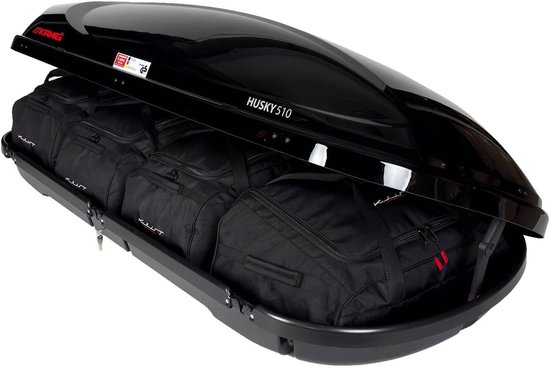 4-delige Reistas Set Perfect Passend voor Dakboxen (Vergelijkbaar met KAMEI HUSKY 510)
