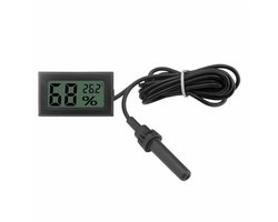 Digitale LCD Thermometer en Hygrometer met Externe Sensor voor Terrarium Incubator Reptielen