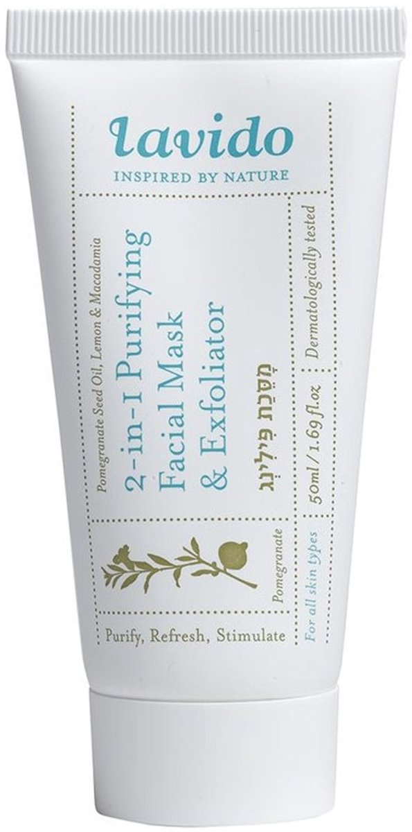 Lavido - 2-in-1 Purifying Mask & Exfoliator - 50 ml