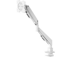 Hama Monitorarm - 1 monitor - in hoogte verstelbaar - zwenk, kantelbaar - met gasveer - Wit