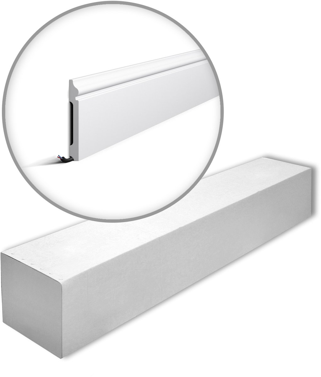 NMC FL2-box WALLSTYL Noel Marquet 1 doos 13 stukken Plint tijdeloos klassieke stijl wit | 26 m