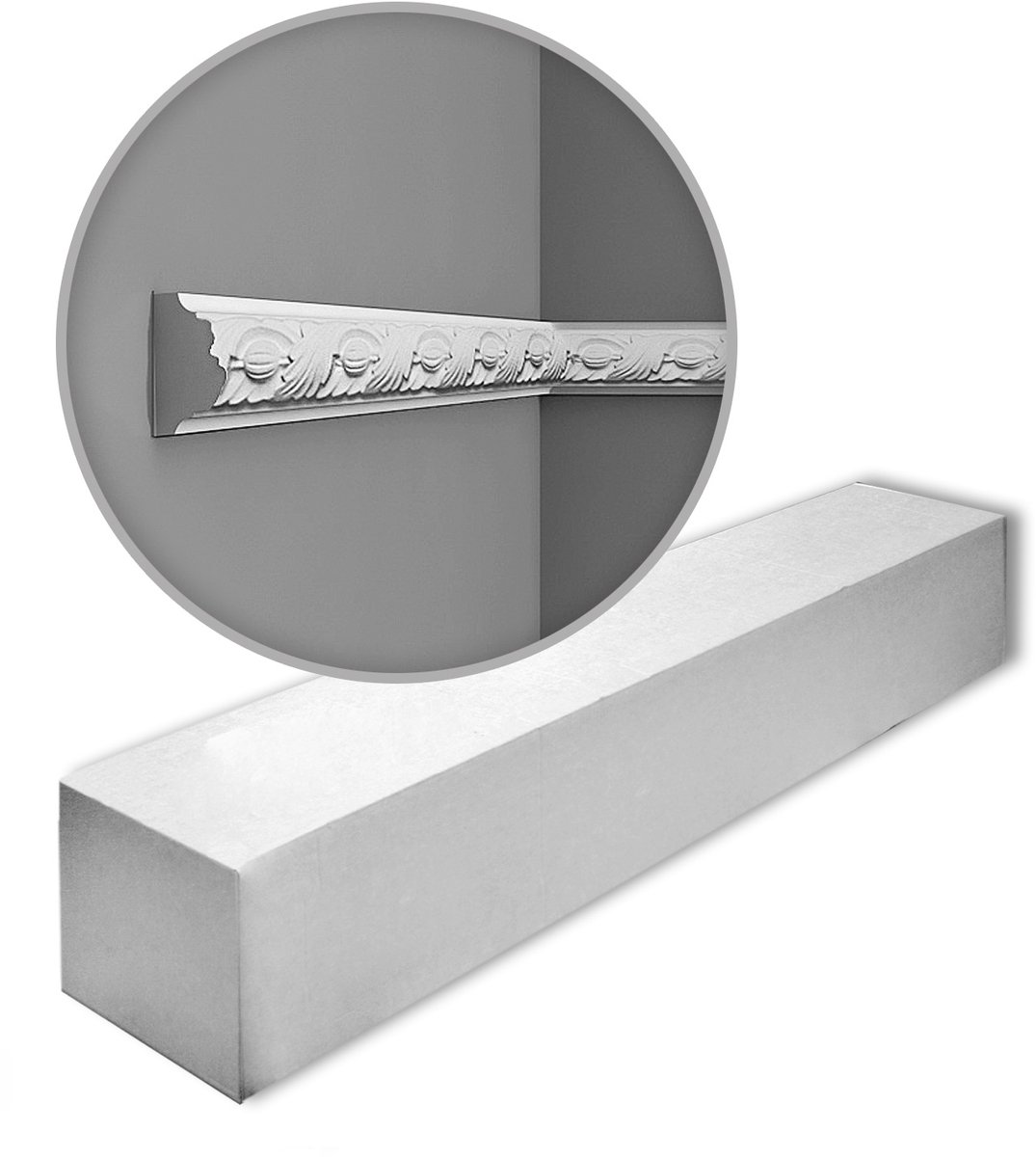 1 doos 20 Wandlijsten Origineel Orac Decor P1020 Plafondlijsten Sierlijsten Lijstwerk 40 m