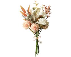 Homeblend Kunstplant - Kunstbloemen Boeket - Woondecoratie - 50cm - Zijden Pioenrozen & Hortensia's - Kunstbouquet - Nepbloemen - Zijden Bloemen Pakket