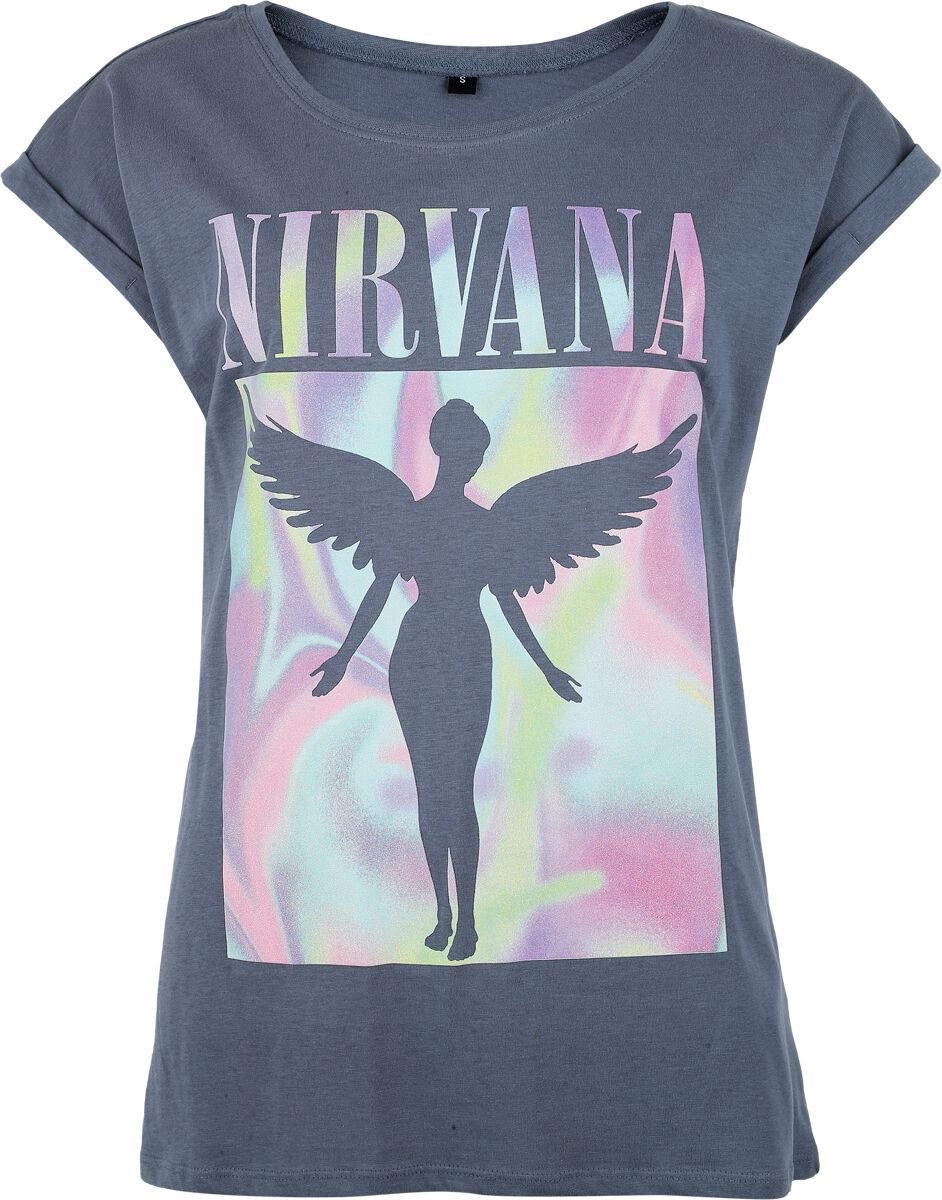 Nirvana In Utero Crystals Dames T-shirt - blauw - L