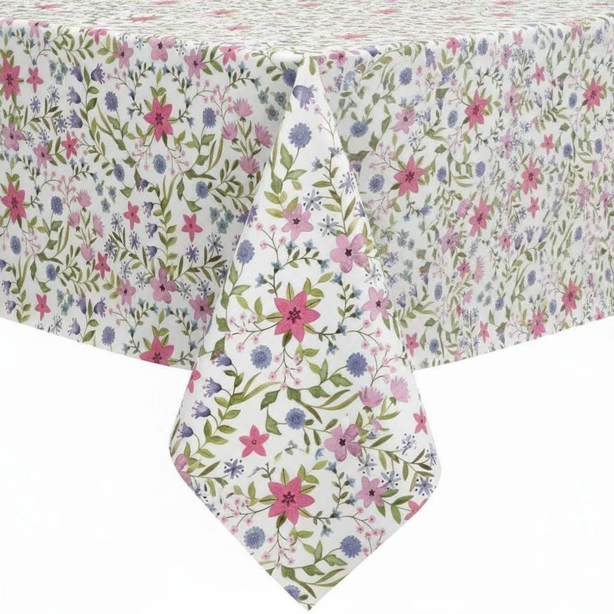Protecttable - Tafelzeil Bloemenveld Pastel 140x150cm - Tafelkleed Afwasbaar - Kunststof