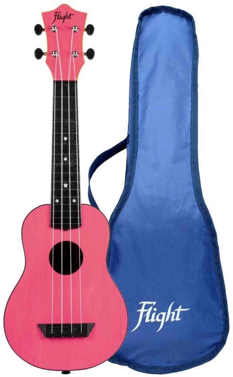Flight Sopraan Ukelele - Travel Series - Roze - TUS35PNK