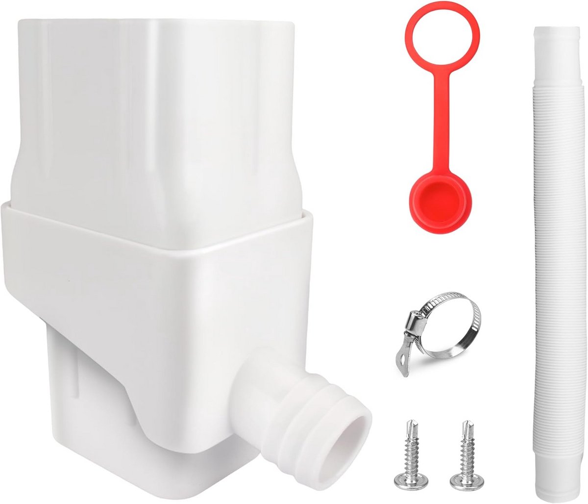 Regenwater Collectie Systeem voor standaard downspouts - Wit PVC