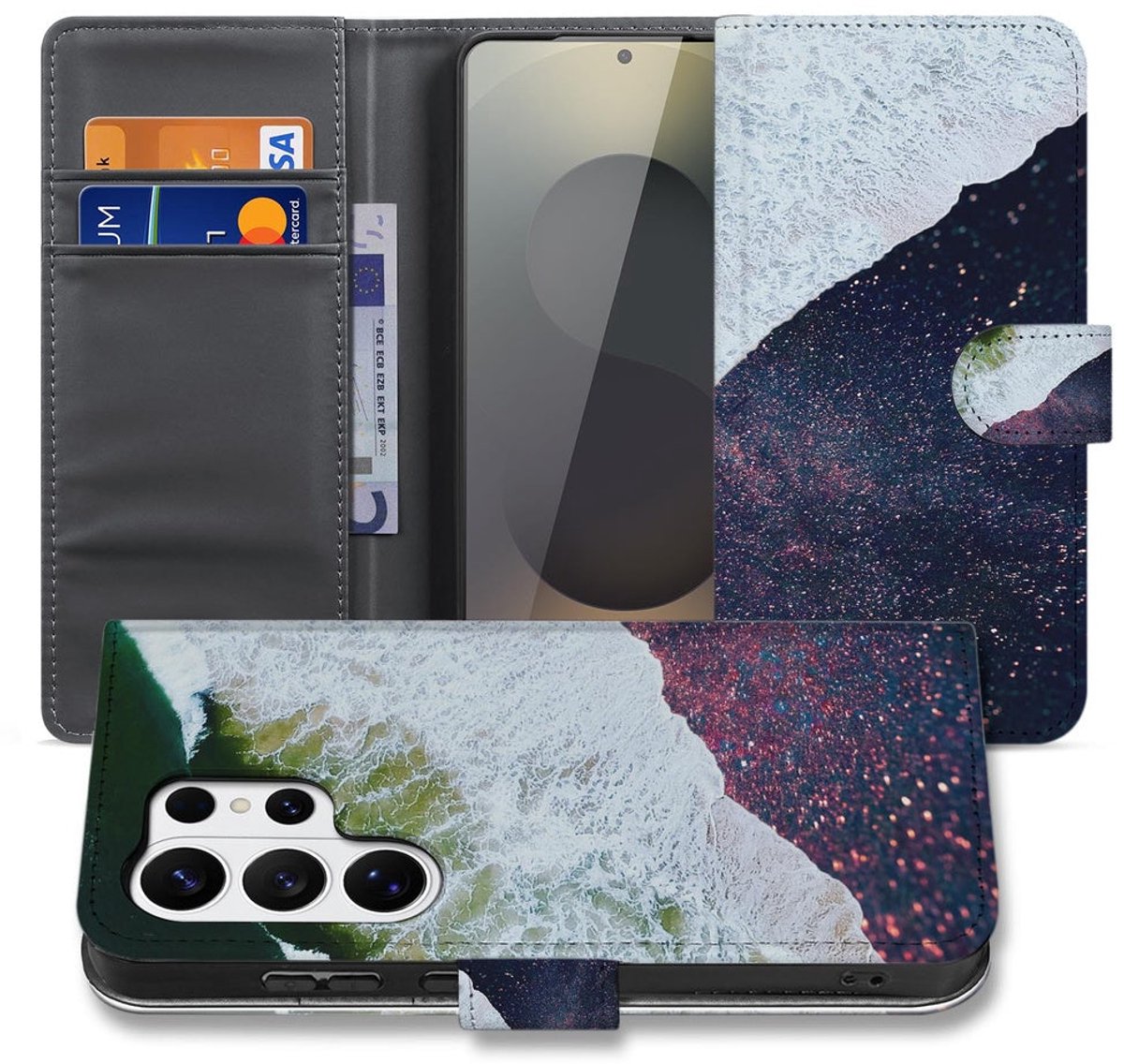 Book Case Samsung Galaxy S26 Ultra Sea in Space Portemonnee Hoesje