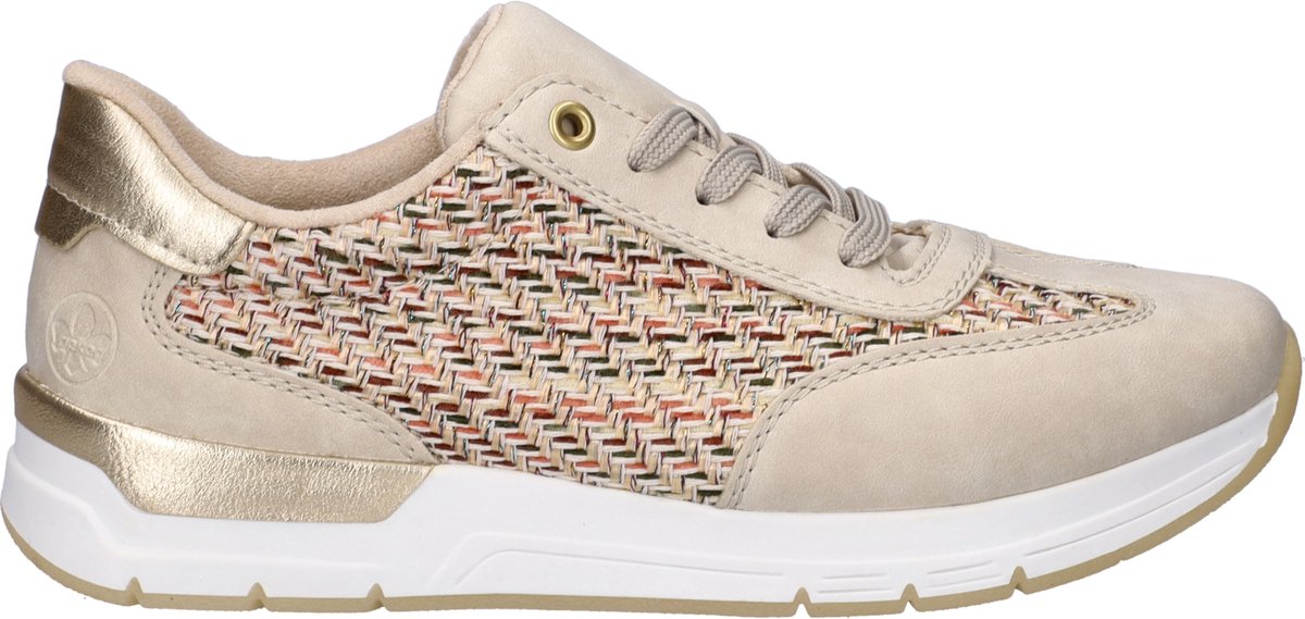 Rieker dames sneaker - Beige multi - Maat 40