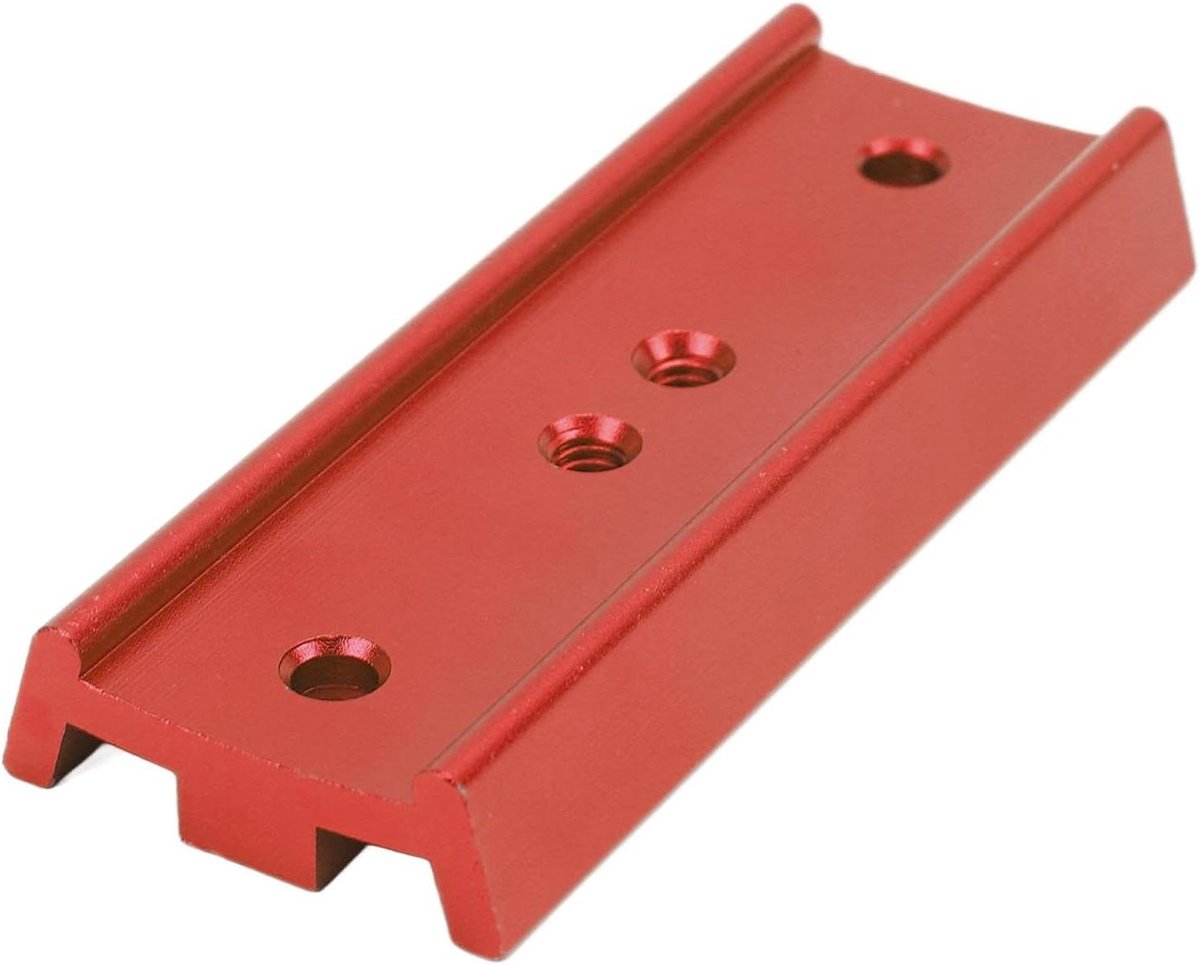 Zwaluwstaart Plaat voor Telescoop - Montageplaat met 1/4in Draad - Rood - Telescoop Adapter.