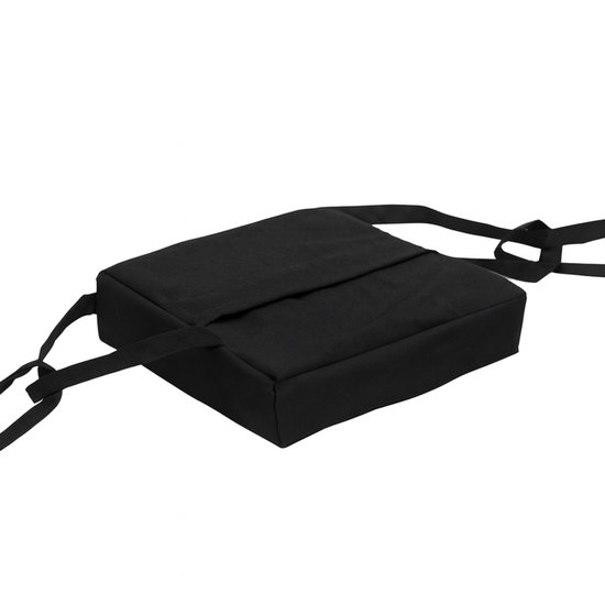 Flumi - Kinder Zitverhoger Kussen - Oxford Stof - Afneembare Wasbare Hoes - 33x33x9 cm - Zwart van Merkloos — afbeelding 5