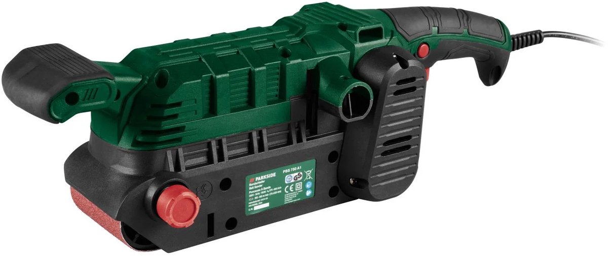 PARKSIDE® Bandschuurmachine 750 W - Met geïntegreerde afzuigfunctie - Snelheid: 200-350 m/min - Schuurband: 7,5 x 53,3 cm - Schuur hout, metaal, kunststof en meer eenvoudig en nauwkeurig met deze veelzijdige bandschuurmachine – foto 2