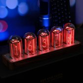 TWSOUL Nixie Led-horloge, digitale buisklok, Nixie Tube klok, meerdere