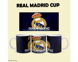 Real Madrid Voetbal Mok High quality print 325 ml - Coffee Mug - Football Gift Real Madrid Official Logo Cup – Football Fan Mug, Ceramic Coffee Cup for Madridistas