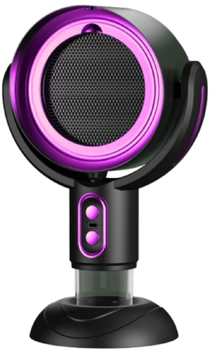 longziming -Draagbare Desktop Afzuigkap - USB Gevoede Ventilator - 2 Snelheidsstanden Voor Aanpasbare Luchtreiniging - 1 Set - Thuis En Onderweg - Paars