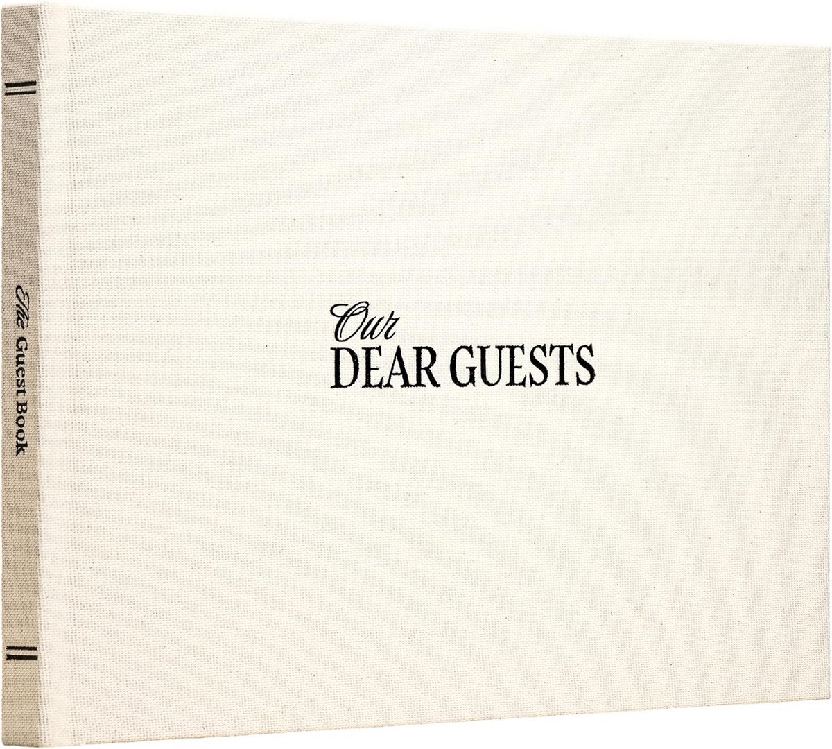 Linnen Gastenboek Hardcover Wit - Blanco Album voor Bruiloft, Jubileum en Speciale Gelegenheden