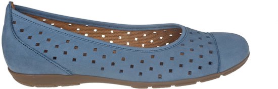 Gabor 24.169.10 - dames ballerina - Blauw - maat 40.5 (EU) 7 (UK)