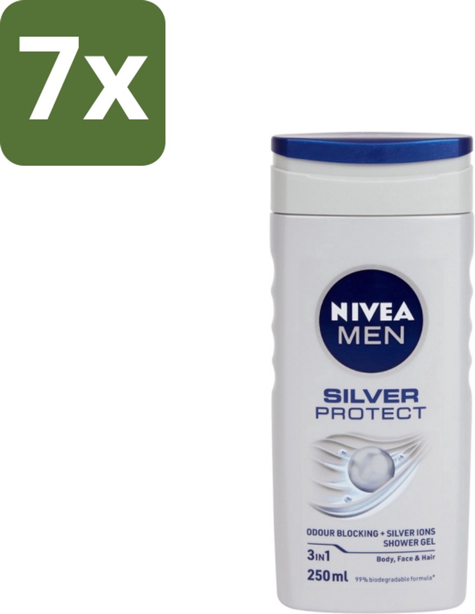 Nivea Men – Douchegel – Silver Protect – 250 ml - Bulkverpakking - 7 stuks