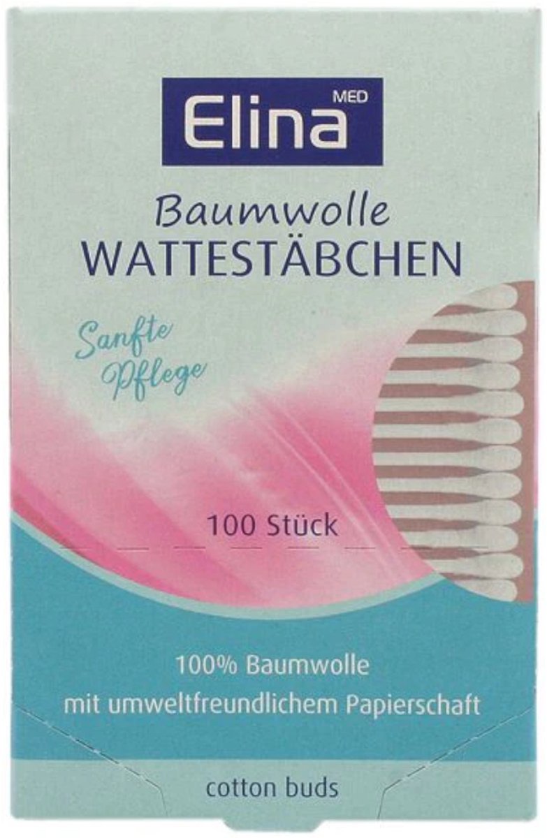 Wattenstaafjes 100pcs paper Elina in paper box
