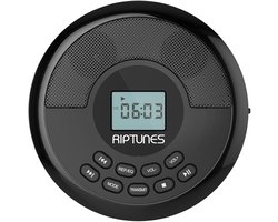 Ynkkvre - Cd Player Portable - Draagbare Cd-speler - Draadloze Bluetooth-verbinding En Ingebouwde Oplaadbare Batterij - 3-modus Audio - 1 - Zwart