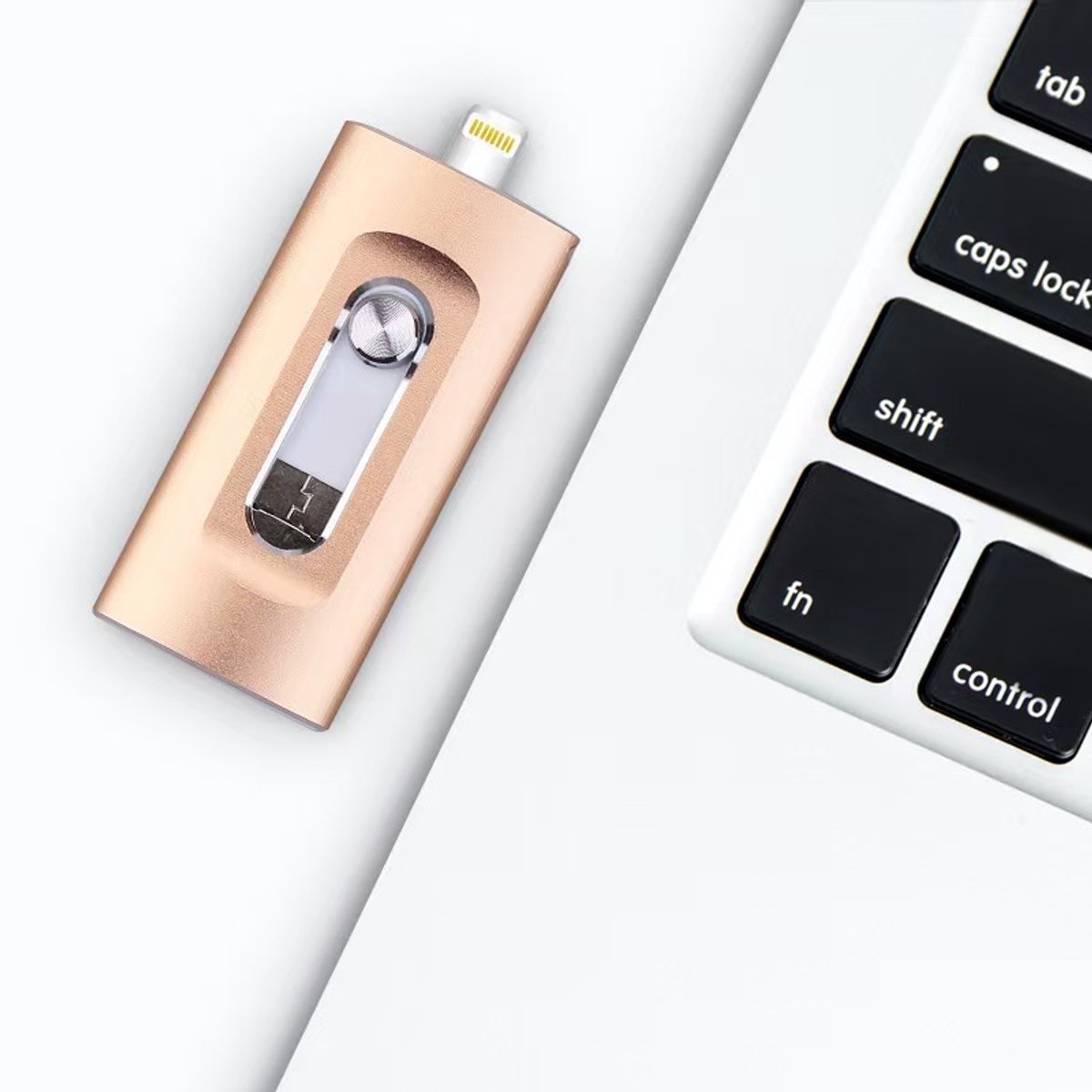 3-in-1 USB-flashdrive -Snelle USB Flash Drive 256GB – Geschikt voor iPhone - Foto Stick met Hoge Snelheid - Externe Opslag voor Foto’s & Video’s - Voorkom Volle Opslag