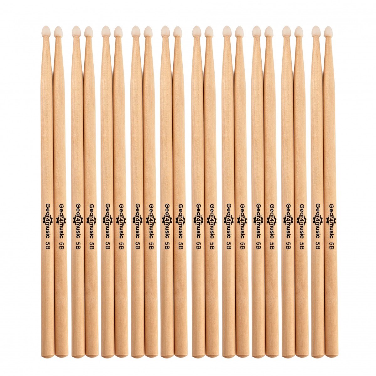 5B Drumstokken, Nylon Tip, 10 Paar