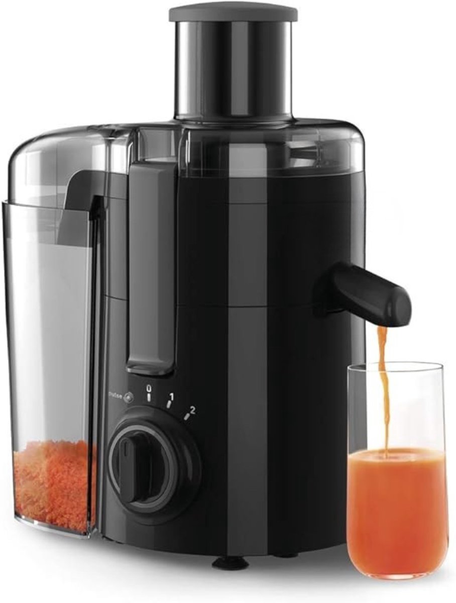 Aurixi® Sapcentrifuges groenten en fruit - Sapcentrifuges - Slowjuicer - Zwart - 25cm x 32cm x 34cm