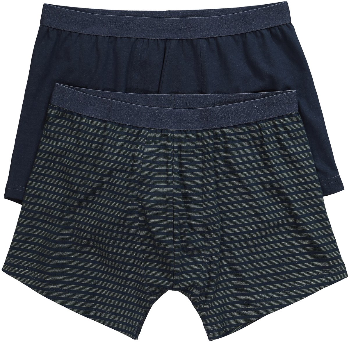 JP 1880 - Heren - Midpants FLEXNAMIC® loungewear OEKO-TEX set van 2 onderbroek - Donkerkaki - Maat L