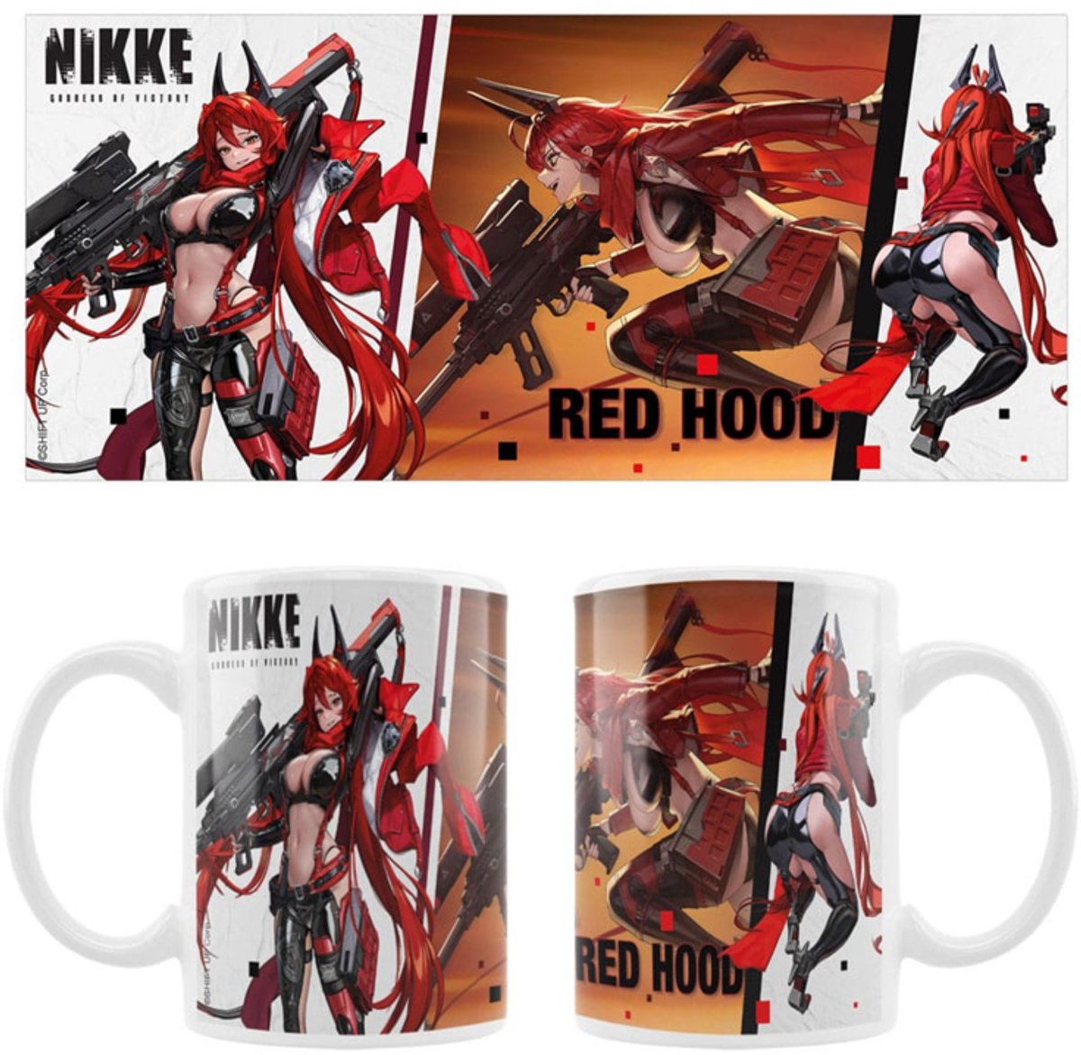 Sakami Merchandise Goddess of Victory: Nikke Ceramic Mok / Beker Red Hood Cups & Mok / Bekers