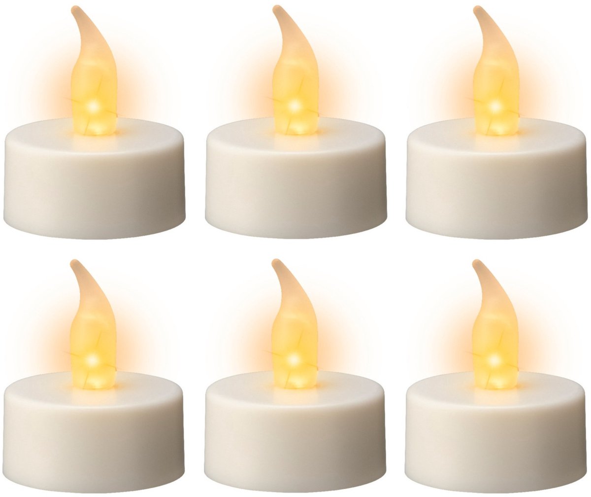 Lumineo LED waxinelichtjes - 12x st - wit - theelichtjes