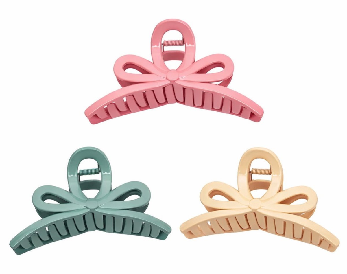 Guardian Beauty Haarclips - Stevige Haarclips - Groot Haar Klauwen - Set Van 3 - Roze, Groen, Geel - Haaraccessoire