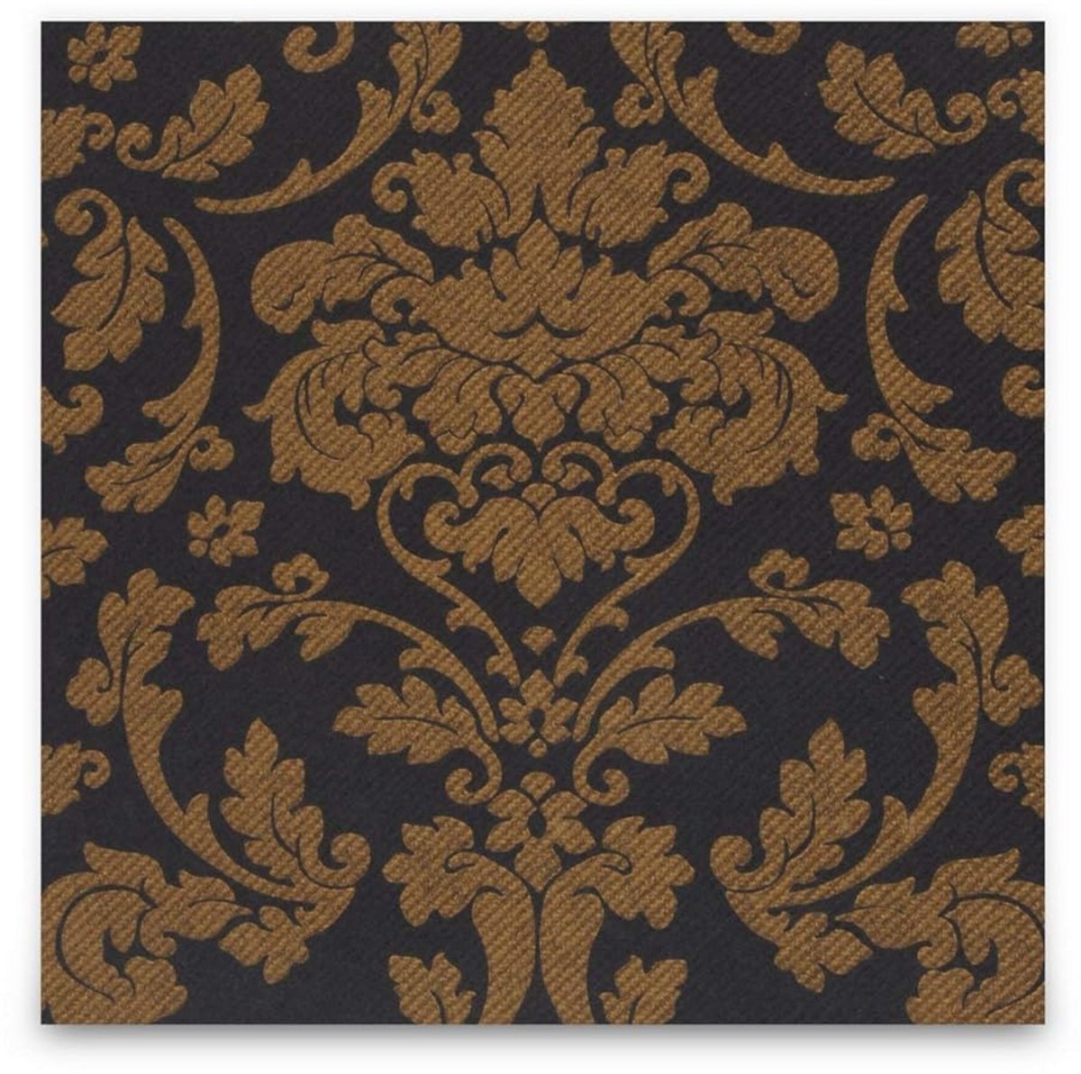 Luxe Airlaid Servetten Zwart/Goud 40x40 cm - Stevige Tafelloper Decoratie