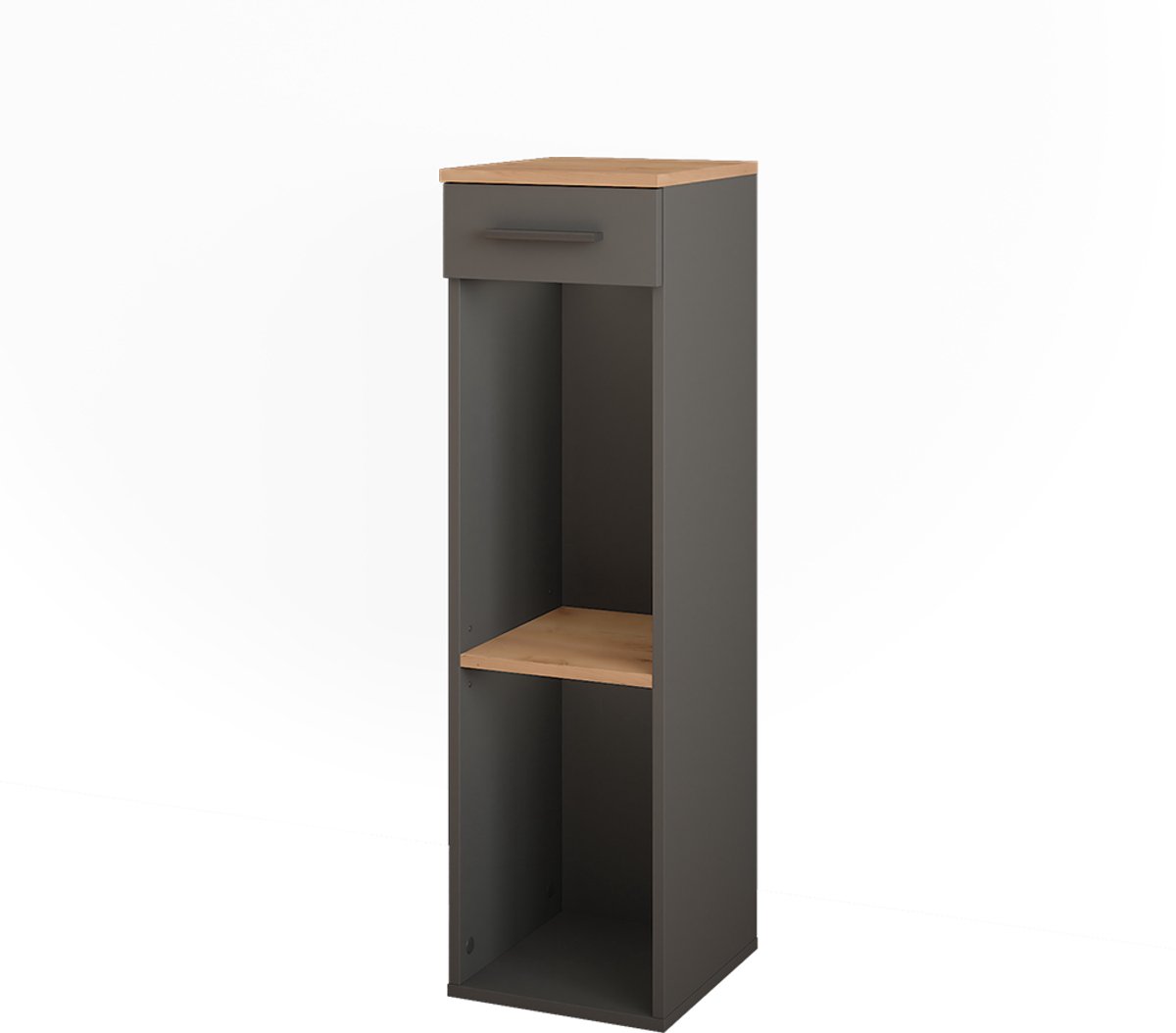 Vicco Repose Wijnrek – 30 x 106 cm Eik goud/antraciet