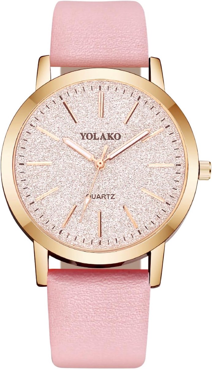 Dameshorloge Analoog - Klassiek polshorloge - Dagelijks gebruik - Drie wijzers - 39mm kast - Zwart