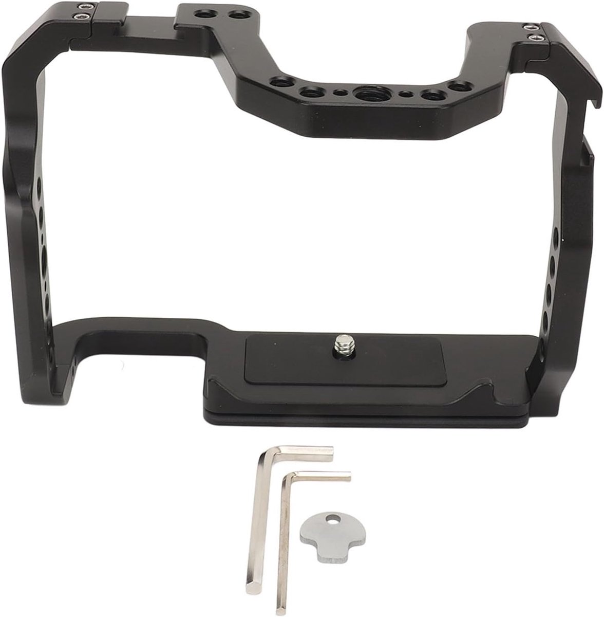 Camera Kooi - Video Rig - Professioneel Filmen - Modulair Uitbreidbaar - 18x14x7 cm - Zwart