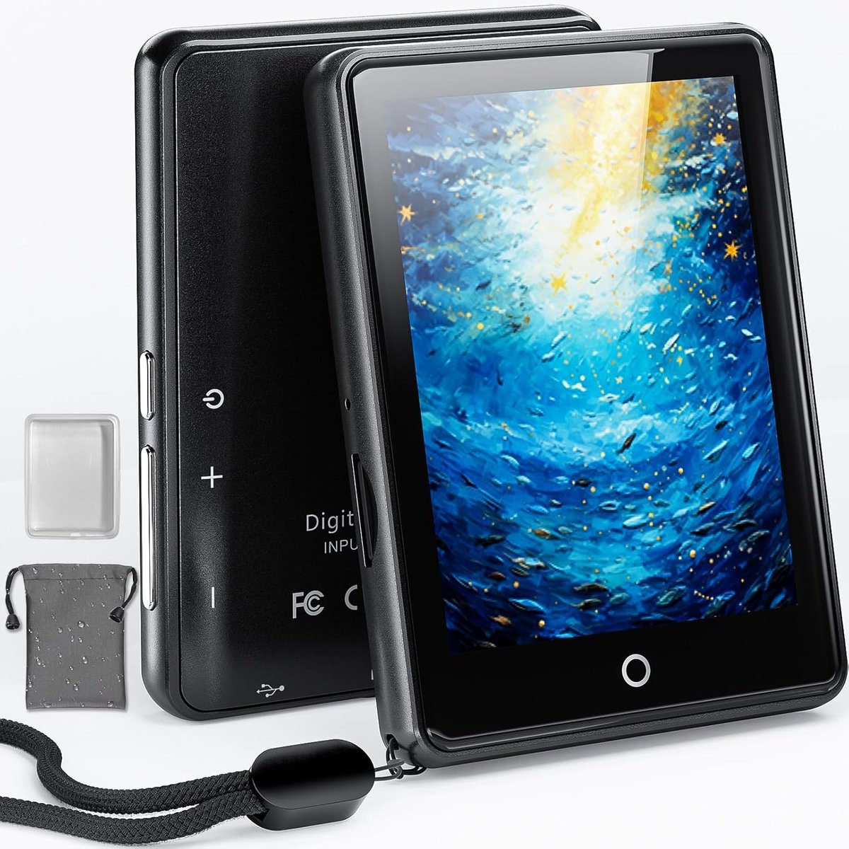 SNJY® MP3 Speler Bluetooth - MP4 Speler - Muziek Speler - Touchscreen - 64 GB - Zwart