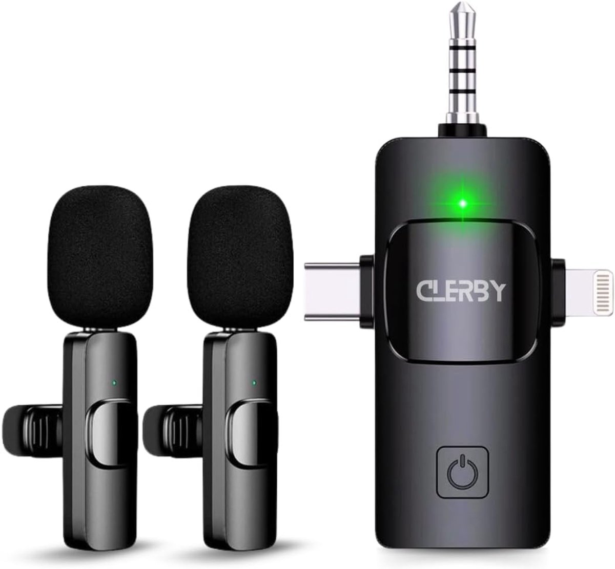 Draadloze Microfoon Set - Lavalier Microfoon - Opnames Maken - Plug en Play - 2 Stuks