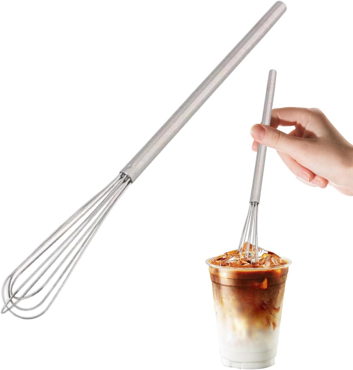 Kleine garde - Eiermixer staaf - Bakken mengen - Ergonomisch ontwerp - 25 cm lengte