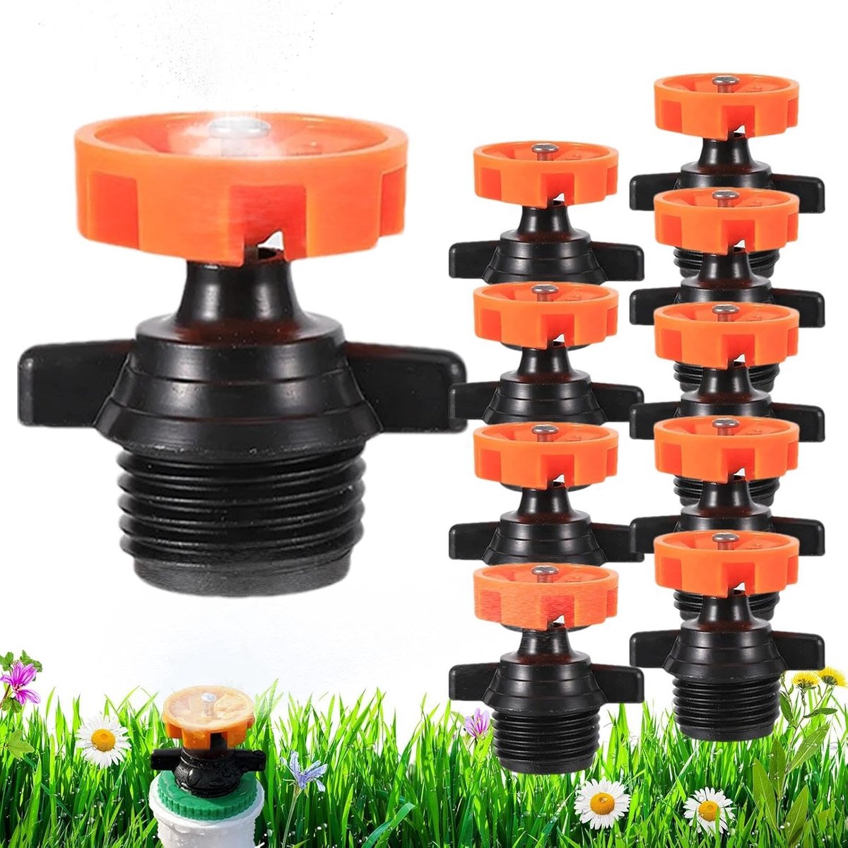 Gazonsproeiers 10 Stuks - Watersproeiers Tuinslang - Gazon en Tuin - 360 Graden Bereik