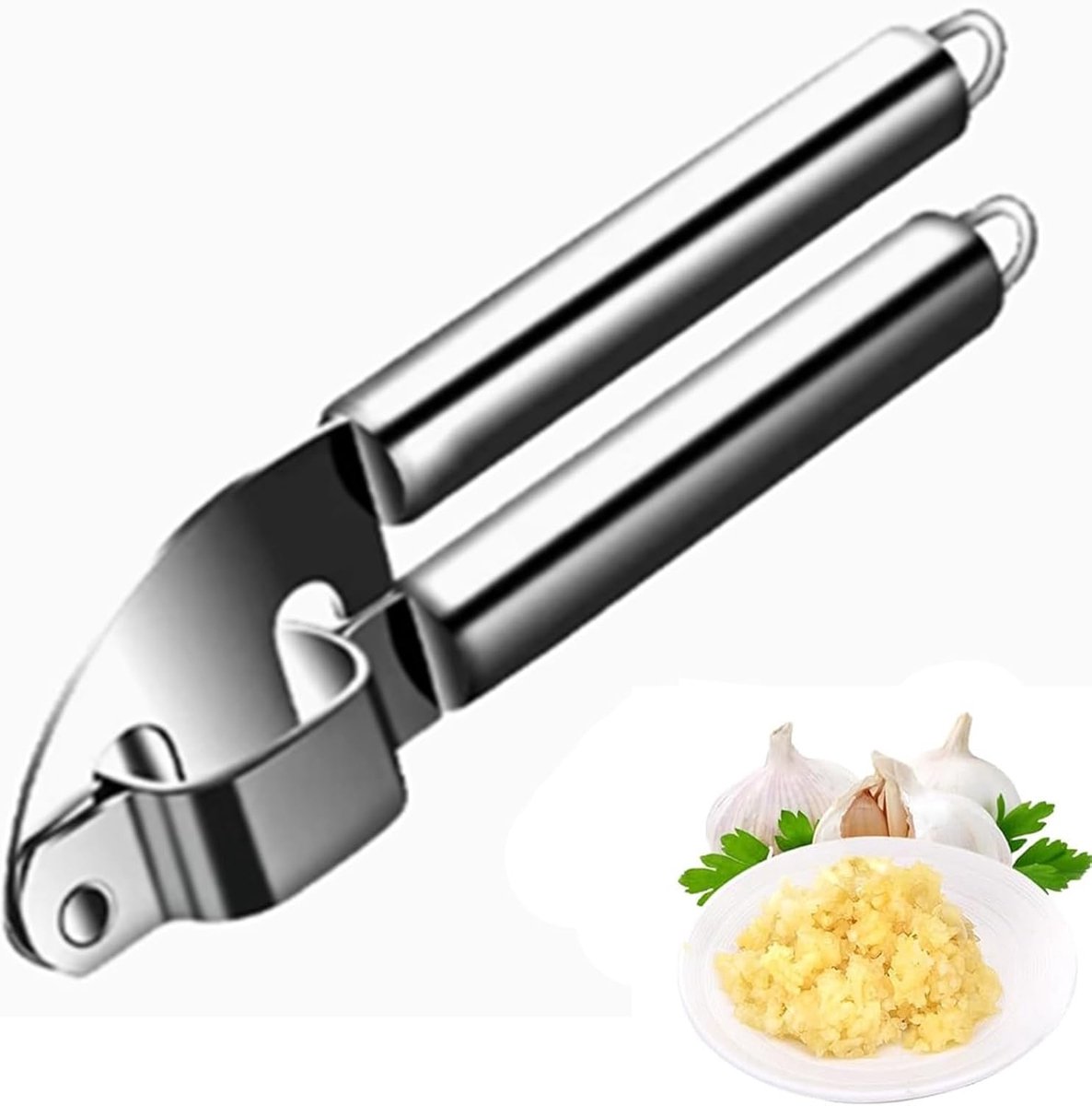 Knoflookpers - Gemberkneuzer - Fijne Pasta - Ergonomisch Handvat - Gemakkelijk Reinigen