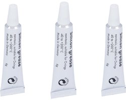 3x Siliconenvet - smeermiddel zetgroep - geschikt voor oa. espresso apparaat - koffiezetapparaat Saeco, Philips, Bosch, Siemens, Miele - 3x tube a 6 gram - Vergelijkbaar met origineel HD5061 - 421946017941