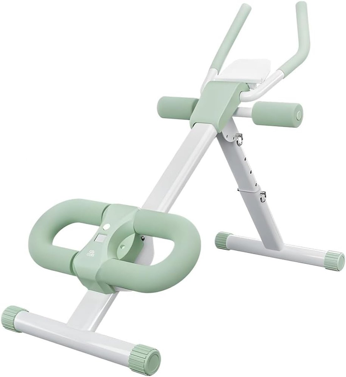 Buikspieroefeningsapparatuur - Buiktrainer Crunchbank - Thuis Fitness - Opvouwbaar Verstelbaar - 113x52x69cm - Groen