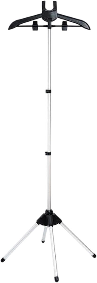 Stoomstrijkstation - Kledingrek - Kleding verzorgen - Inklapbare standaard - 160 cm hoogte - Zwart