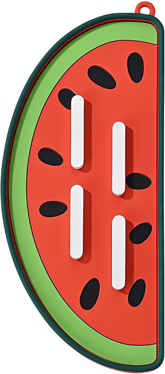 Lepelhouder Keuken - Hittebestendig Mat - Schoon Houden - Antislip Basis - 20x15cm - Rood