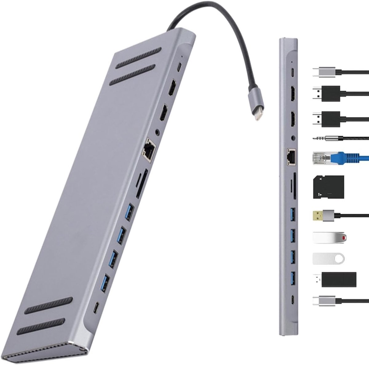 PC Docking Station - Laptop Hub Adapter - Werkplek Uitbreiding - Snelle Data Overdracht