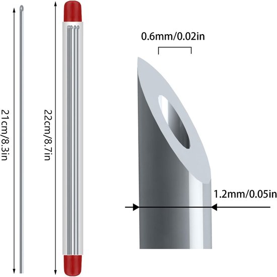 Hengelgereedschap Naalden - Aasnaalden Set - Vissen Met Aas - Roestvrij Staal - 20cm Lengte - Meerkleurig — afbeelding 5