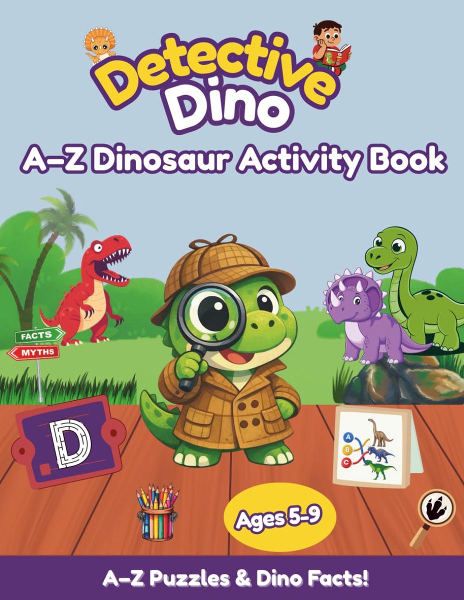 Leerboek Kinderen - Dino Activiteiten - Educatief Spel - 26 Thema's Alfabet - 112 Pagina's