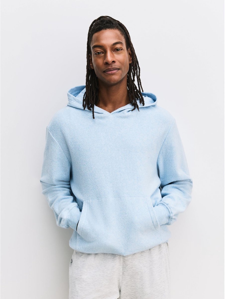 Next - Heren - Fleece hoody - Blauw